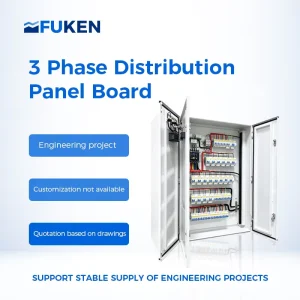 3 Phase Power Distribution Cabinet Box IP55 Protection Indoor Outdoor Use Industrial Grade Hidden Handle