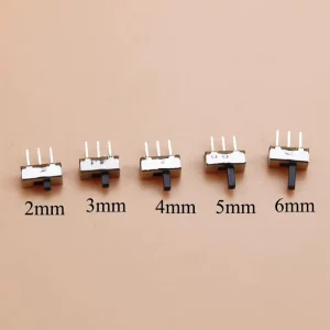 3 Pin 2Pos 1P2T Mini Toggle Switch SS12D00G2 G3 G4 G5 Horizontal Lever Type Lever Height 3 4 5mm for Electronic Equipment