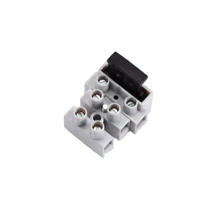 3 Pin 450V 32A Fused Terminal Block with 250V 6.3A Fuse Holder Screw Mount Lighting Fuse Connector for Electrical Distribution