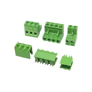 3 Pin 5mm Pitch Pluggable Type PCB Terminal Block 2EDG 5.08mm Pitch 2P 3 4 5 6 8 12P Straight Bent Pin