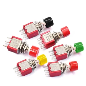 3 Pin C NO NC 6mm Mini Momentary Automatic Return Push Button Switch ON (ON) 2A 250VAC 5A 120VAC Toggle Switches