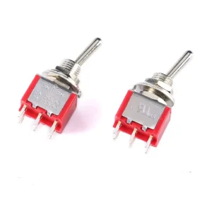 3 Pin Mini Toggle Switch ON OFF ON Stainless Steel IP55 15A Max Current 250V Max Voltage
