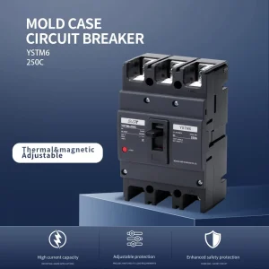 3 Pole 3 Phase MCCB Moulded case Circuit Breakers Mccb 15KA for Residential Industrial Power