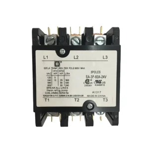 3-Pole 60A 240 277V AC Magnetic Definite Purpose Contactor
