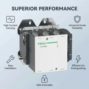 3 Pole AC Contactor Industrial Magnetic Contactor 95A 110V 220V 380V Coil for Motor Control