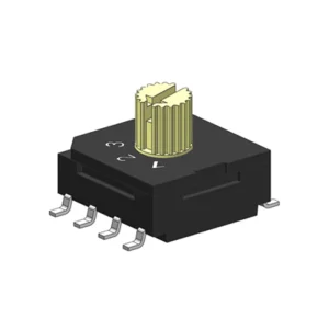 3 Position 4 Way SMD Rotary Selector Switch IP67 Washable 50VDC 100mA 20000 Cycles Mechanical Life