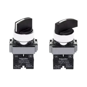 3 Position Metal Selector Switch Standard Handle 2NO XB2BD33C Electronic Structure 220V Max. Voltage Push Button Switches