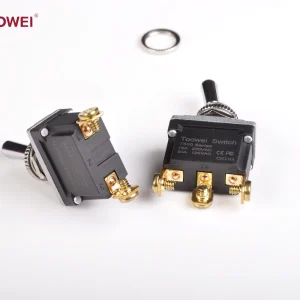 3 Position ON-ON Screw Terminal Toggle Switch 12mm Waterproof IP67