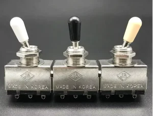 3 Way Enclosed Pickup Selector Chrome Box Style Knobs Guitar Toggle Switch for LP Electric Guitar