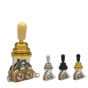 3 Way Pickup Selector LP SG ES Guitar Toggle Switch With White Black Yellow Tip for Electric Guitar