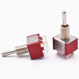 3 Way Toggle Switch High quality Metal DPDT Rocker Panel On off on Toggle Switch