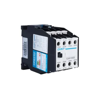 3 phase AC Contactor CJX1 9/22 with 2 Auxiliary Contacts (2 Normally Open & 2 Normally Closed) Low Voltage Contactor