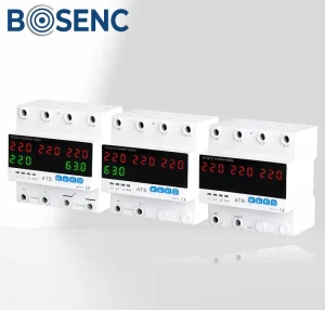 3 way Automatic Transfer Switch Overload Overcurrent Protection Device Overvoltage Undervoltage Protector ATS
