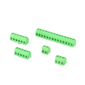 3.5 3.81mm Pitch Screw Type Pcb Terminal Blocks 300V 10A ConnectorKF128L 3.5 2P 12P