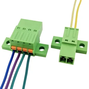 3.50mm Pitch Plug-in Connector Secure-Mount Spring Clamp Wire-to-Wire Header Solderless Push-In Terminal Block In-Line Type