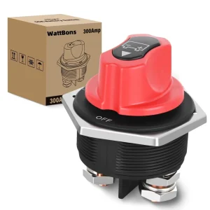 300A Automotive Battery Isolator Switch Marine Boat Main Power Cut Off Rotary Switch DC 72V Car Battery Disconnect Kill Switch