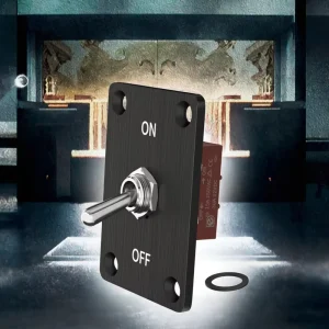 30A 12V DC 15A 250V AC DPST Rocker Toggle Switch IP65 2PIN Metal Waterproof On Off for Electrical Equipment