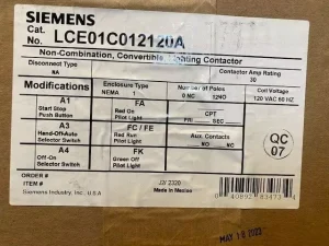 30A Lighting Contactor LCE01C012120A