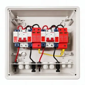 32A Surge Protected PC Distribution Box Rail Mounted Power Distribution Board for EV Charging Station Supply