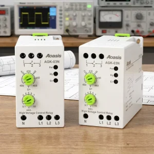 380V+N Electric Relay Protection Reset Time 0.1s-10s High Voltage Protection Relays
