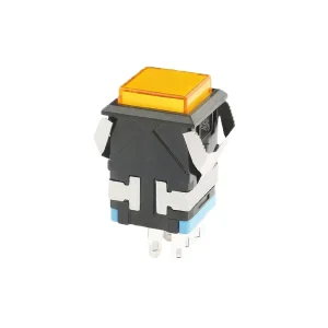 3A 250V 17mm Illuminated Square Push Button Switch 1no1nc 2no2nc