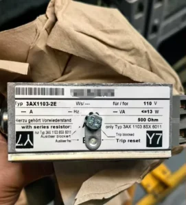 3AY1510 5E 3AY1510 5L 3AY1510 5F 3AX1101 2B Copper Industrial Vacuum Circuit Breaker Shunt Release