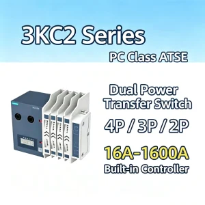 3KC2 Series Automatic Dual Power Transfer Switch PC Level ATSE for Emergency Lighting & Pump Power Supply System