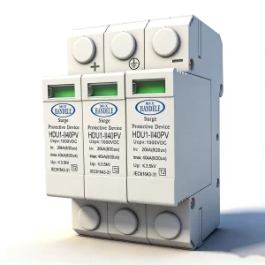3P 1000V Lightning Strikes Surge Arrester Solar Photovoltaic T2 Surge Protector Device DC SPD CE Certified 40000A