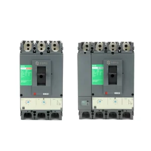 3P 400A MCCB CNSV400F Moulded Case Circuit Breaker with Programmable Trip Unit 400V Rated 50kA Breaking Capacity