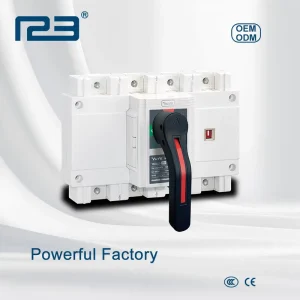 3P 4P Manual 100A 250A 400A 630A Transfer Switch Panel For Generator Change Over Switch MTS Load Disconnector Switch
