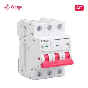 3P AC MCB 6kA 63A Miniature Circuit Breaker CE Certificate with Overcurrent protection for Home commercial Application