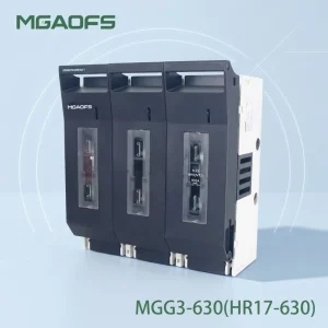 3P Fuse Disconnect Switch NH3 NT3 630A with Transparent Window for Industrial Power Distribution System
