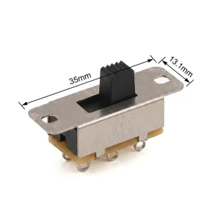 3P Two Way 6 Pin TPST ON/OFF Momentary Metal Handle Toggle Switch 250V 8A IP40 Automation Machine