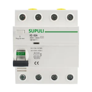 3P+N Differential Circuit Breaker ELCB RCCB RCD RCBO 25A 40A 63A AC B A Type Residual Current Device