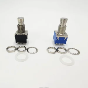 3PTD Footswitch with 9 pin Guitar Effecter Self locking Toggle Switch for Instrument Guitar Footswitch Blue black