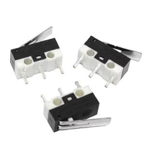 3Pin 1A 125V Microswitch Limit Push Button Short Lever SPDT Circuit Material 125V Max Voltage Limit Switch