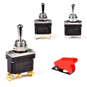 3Pin 3Position Waterproof ON OFF ON Industrial Toggle Switch for Control Panel