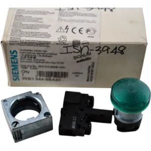 3SB36446BA40 Indicator Light Green LED 24V 22mm Round Metal