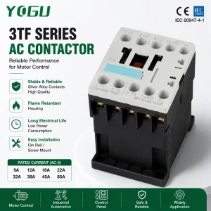 3TF Magnetic AC Contactor for Three Phase Motor Control Industrial Automation Electrical Switching Equipment