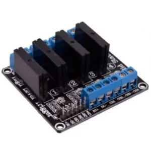 4 Channel 3 24V Relay Module Solid State High Level SSR DC Control DC with Resistive Fuse