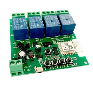 4 Channel Tuya Zigbee Smart Switch Module DIN Rail Remote Control RF433 Receiver Wifi Relay Works with Alexa Google Zigbee Hub