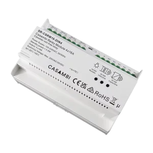 4 Channels DIN Rail Casambi Relay 16A/Channel Controlled by Casambi App Remotes Wall Switches Kinetic Switches Zero Crossing