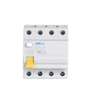 4 Pole 10mA-300mA Residual Current Circuit Breaker RCCB ELCB 10KA Breaking Capacity Copper Din Rail Mounting CE Certified