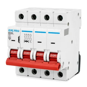 4 Pole 63A Industrial Mini Circuit Breaker MCB Thermal Magnetic AC Disconnect Switch with Overload and Short Circuit Protection