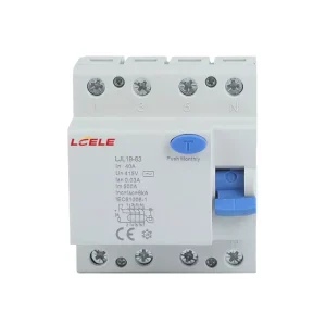 4-Pole RCD Circuit Breaker 30mA RCCB Earth Leakage Type