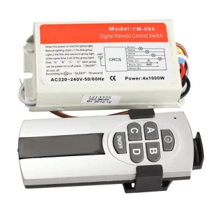 4 Ports Wireless Remote Control Digital Remote Control Switch Light Switch