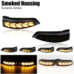 4 Types Led Side Dynamic Mirror Turn Signal Lights for Toyota Camry Corolla Prius Vios Yaris Altis Aqua Vitz CHR Sequential Lamp