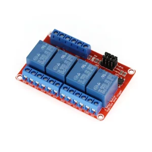 4 way relay module high and low level trigger PLC drive module 5 v12v24v relay control panel
