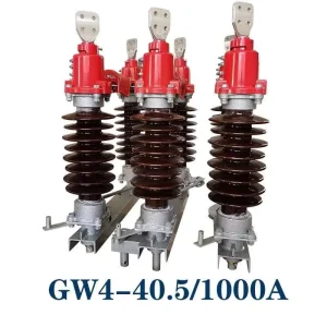 40.5kV 1250A GW4 Disconnecting Switch 31.5kA/3s Withstand Manual & Motorized Op