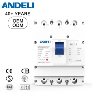 400V 690V 50 60Hz AC Moulded Case Circuit Breakers (MCCB) 800A 35kA Breaking Capacity Thermal Magnetic Digital Trip Units